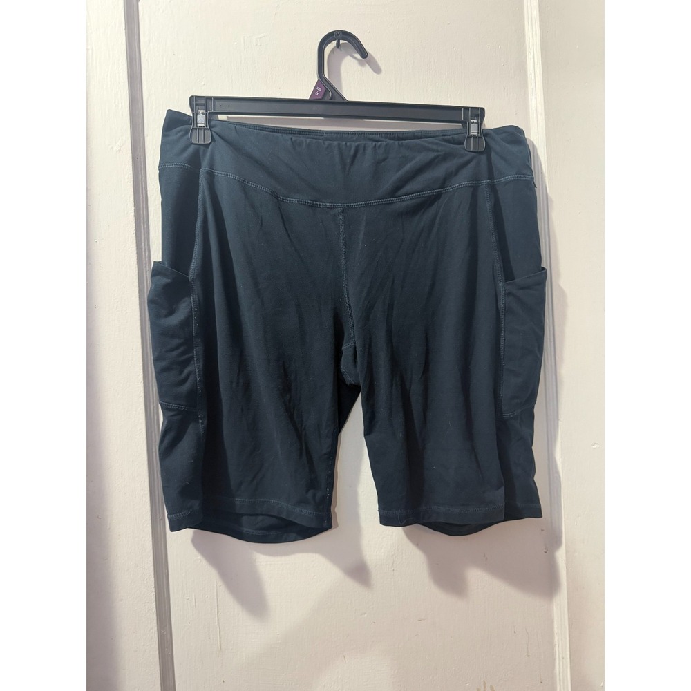 Rae Mode Navy Bike Shorts with Pockets in 3X